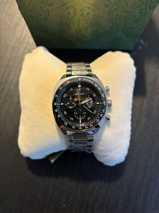 Horloge, Gucci, Interlocking 41mm YA142316, Zwart